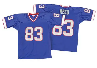 Men's Authentic Andre Reed Buffalo Bills Royal Blue 35th Anniversary Patch Throwback Jersey