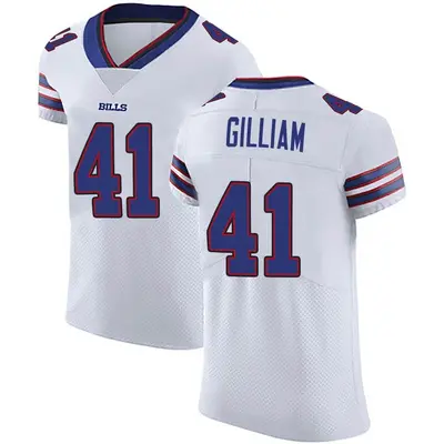 Men's Elite Reggie Gilliam Buffalo Bills White Vapor Untouchable Jersey