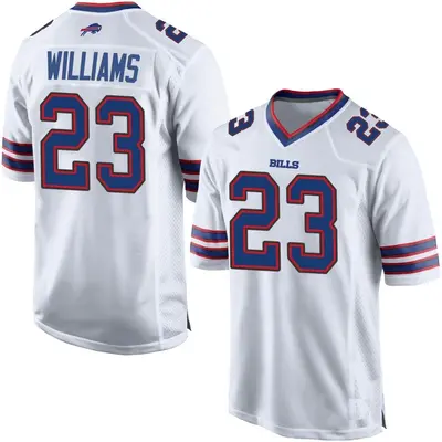 Men's Game Aaron Williams Buffalo Bills White Jersey