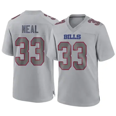 Men's Game Siran Neal Buffalo Bills Gray Atmosphere Fashion Jersey