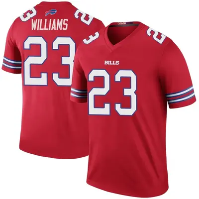Men's Legend Aaron Williams Buffalo Bills Red Color Rush Jersey