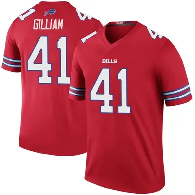 Men's Legend Reggie Gilliam Buffalo Bills Red Color Rush Jersey