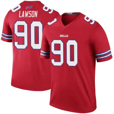Men's Legend Shaq Lawson Buffalo Bills Red Color Rush Jersey