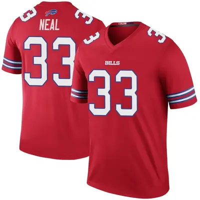 Men's Legend Siran Neal Buffalo Bills Red Color Rush Jersey