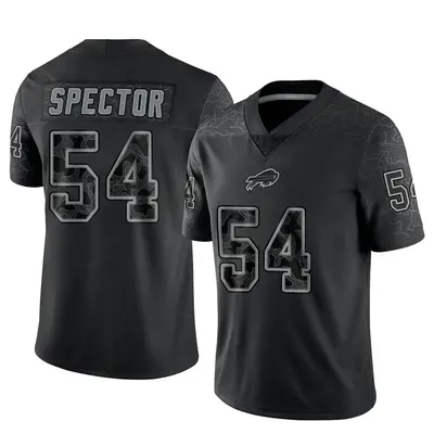 Men's Limited Baylon Spector Buffalo Bills Black Reflective Jersey