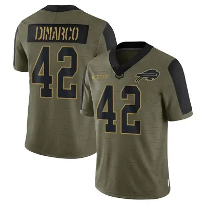 Men's Limited Patrick DiMarco Buffalo Bills Olive 2021 Salute To Service Jersey