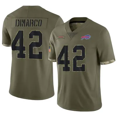 Men's Limited Patrick DiMarco Buffalo Bills Olive 2022 Salute To Service Jersey