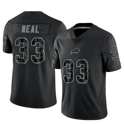 Men's Limited Siran Neal Buffalo Bills Black Reflective Jersey