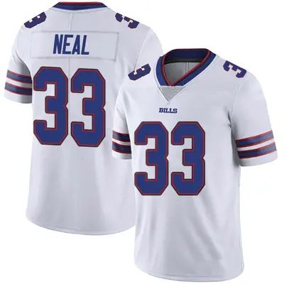 Men's Limited Siran Neal Buffalo Bills White Color Rush Vapor Untouchable Jersey