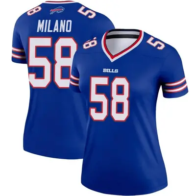 Women's Legend Matt Milano Buffalo Bills Royal Jersey