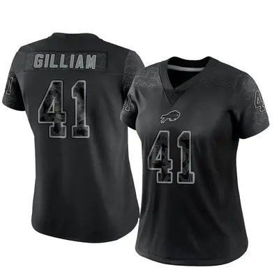 Women's Limited Reggie Gilliam Buffalo Bills Black Reflective Jersey