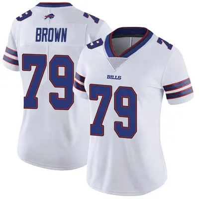 Women's Limited Spencer Brown Buffalo Bills White Color Rush Vapor Untouchable Jersey