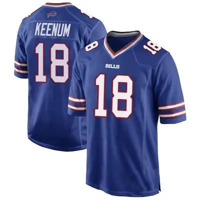Youth Game Case Keenum Buffalo Bills Royal Blue Team Color Jersey