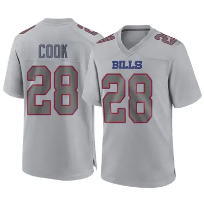 Youth Game James Cook Buffalo Bills Gray Atmosphere Fashion Jersey