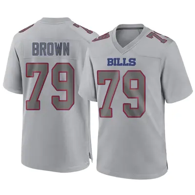 Youth Game Spencer Brown Buffalo Bills Gray Atmosphere Fashion Jersey