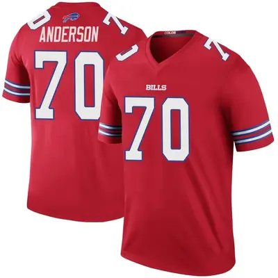 Youth Legend Alec Anderson Buffalo Bills Red Color Rush Jersey