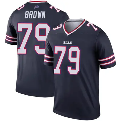 Youth Legend Spencer Brown Buffalo Bills Navy Inverted Jersey