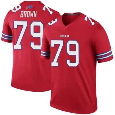 Youth Legend Spencer Brown Buffalo Bills Red Color Rush Jersey