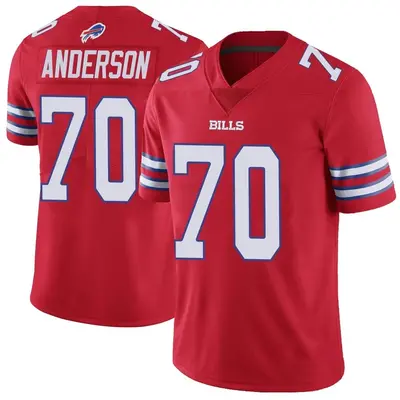 Youth Limited Alec Anderson Buffalo Bills Red Color Rush Vapor Untouchable Jersey