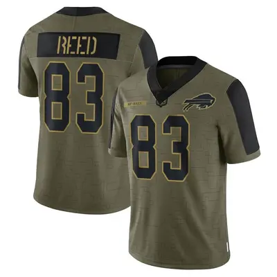 Youth Limited Andre Reed Buffalo Bills Olive 2021 Salute To Service Jersey