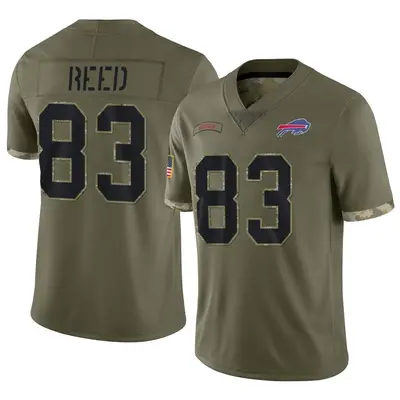 Youth Limited Andre Reed Buffalo Bills Olive 2022 Salute To Service Jersey