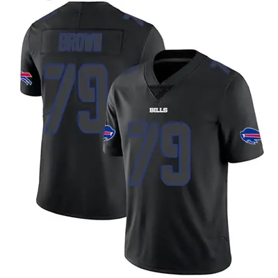 Youth Limited Spencer Brown Buffalo Bills Black Impact Jersey
