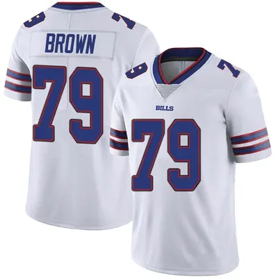 Youth Limited Spencer Brown Buffalo Bills White Color Rush Vapor Untouchable Jersey
