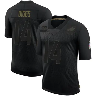 Youth Limited Stefon Diggs Buffalo Bills Black 2020 Salute To Service Jersey